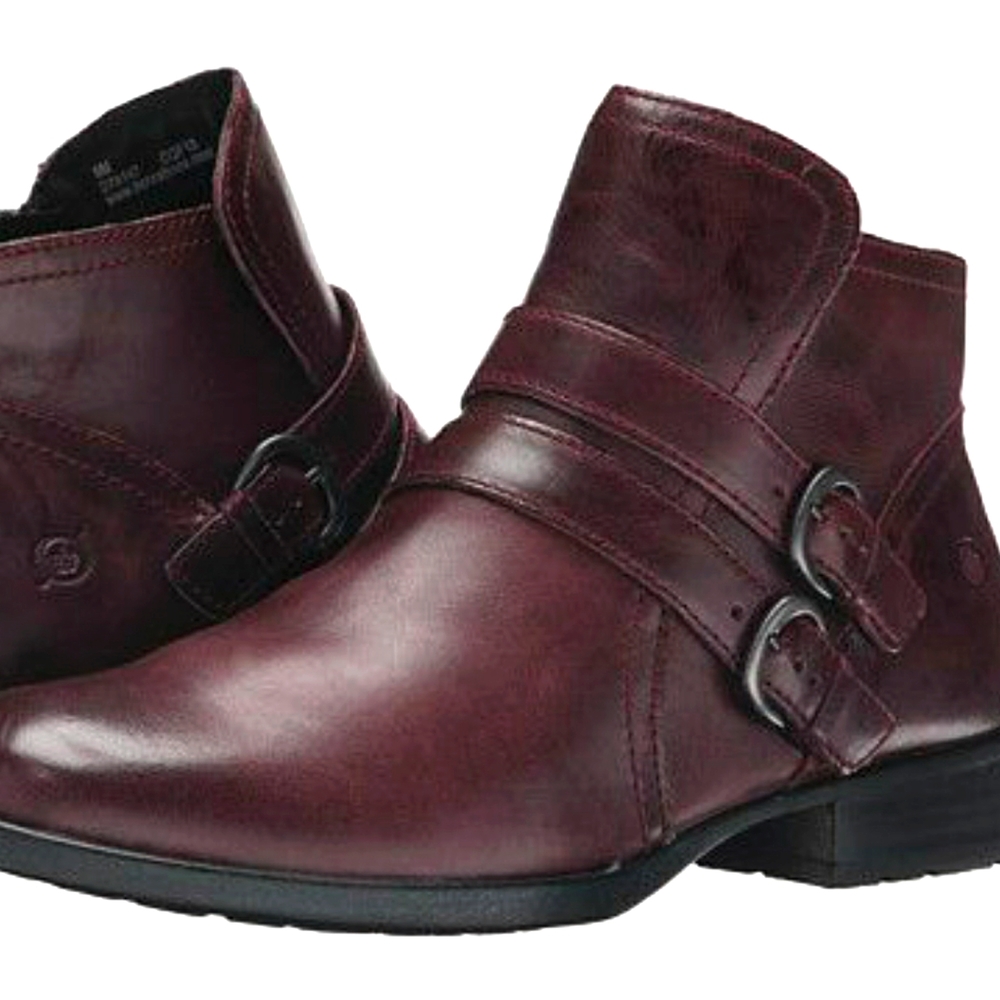 Born Womens Pirlo Leather Shoes Color: BURGUNDY Style: D76147 Size: 8.5